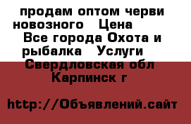 продам оптом черви новозного › Цена ­ 600 - Все города Охота и рыбалка » Услуги   . Свердловская обл.,Карпинск г.